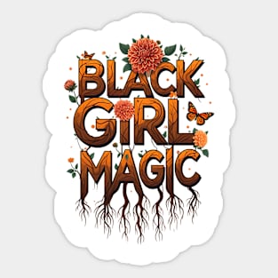 Black Girl Magic - Floral Sticker